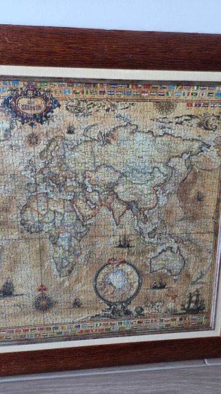 Cuadro Puzzle Mapa Histórico Mundial