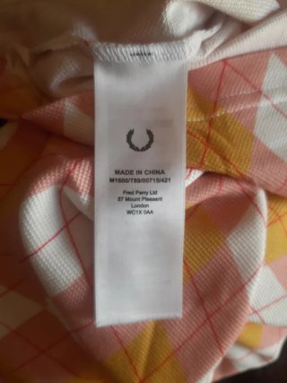 Camiseta Fred Perry Hombre  Talla L