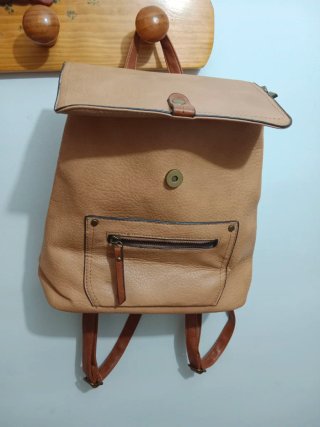 Mochila Beige y Marrón