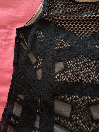 Vestido negro encaje talla S