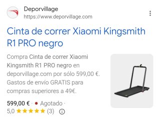Cinta de correr Xiaomi Kingsmith R1 Pro