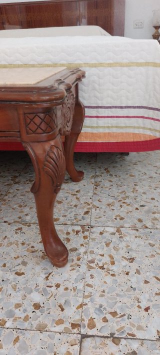 Mesa de centro haya y mármol