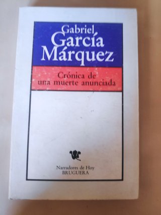 CRONICA DE UNA MUERTE ANUNCIADA GABRIEL GARCIA MAR