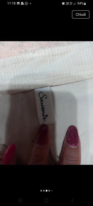 Pantaloni donna velluto beige