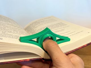 Sujetalibros de Pulgar Giratorio 3D