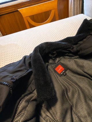 Chaqueta de moto negra