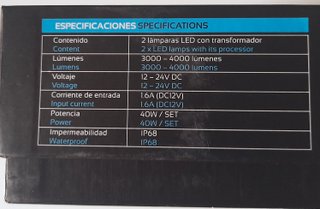 Kit LED H7 Irihlamp 4000 LM