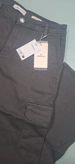 Pantalón cargo Springfield gris hombre Talla M