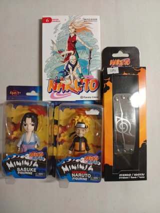 Pack Naruto: Manga, Figuras y Diadema
