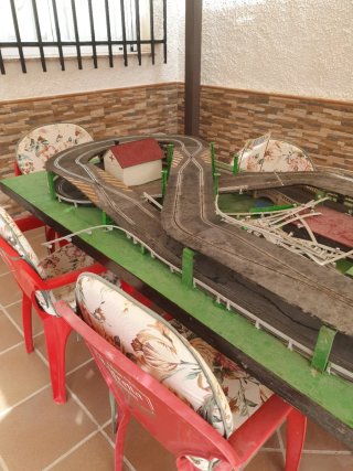 Maqueta Scalextric para recambios