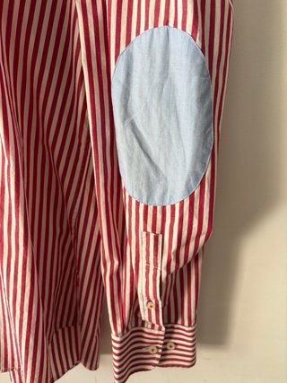 Camisa Cortefiel Rayas Rojas Talla XXL