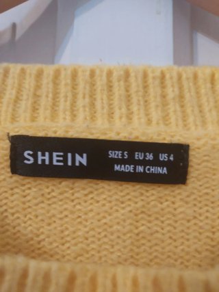 Jersey SHEIN amarillo flores