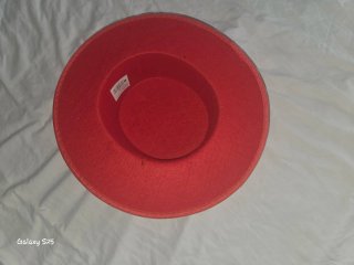 Sombrero Flamenca Niña Rojo y Dorado