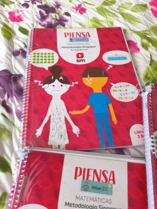 Libros Piensa matemáticas (Metodologia Singapur)