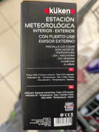 Estación Meteorológica Kuken USB Color