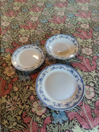 Vajilla Portuguesa Azul y Blanca