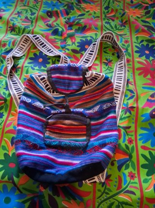 Mochila pequeña multicolor