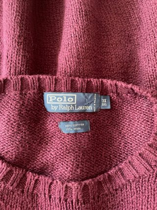Ralph Lauren Jersey Granate Vintage