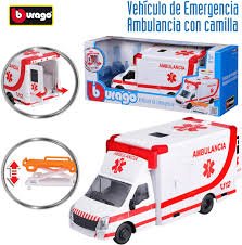 Ambulanza Burago Scala 1:32 con Barella