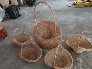 Cestas de mimbre artesanales