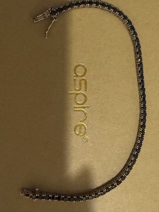 Bracciale tennis Aspire con pietre nere
