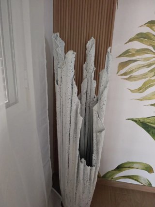 Lámpara encaje artesanal