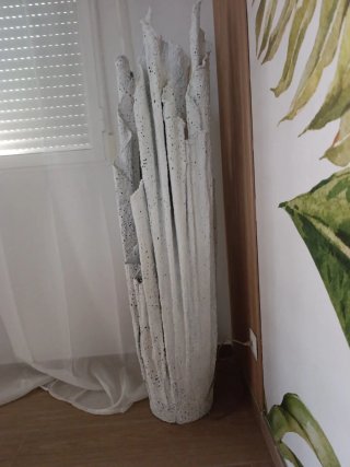Lámpara encaje artesanal