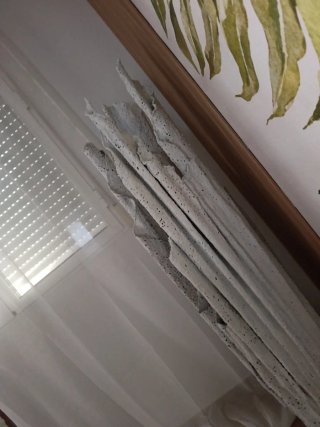 Lámpara encaje artesanal