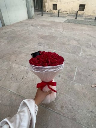 Flores Rosas de Satén
