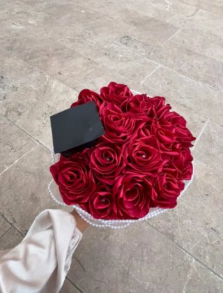 Flores Rosas de Satén