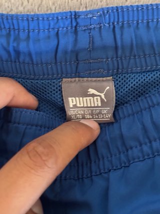 PUMA Men's Classic Logo Swim Shorts – Navy Blue