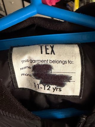 Chaqueta bomber negra TEX