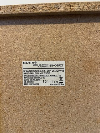 Equipo Sonido Sony CMT-GPZ7