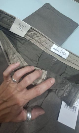 Pantalón Springfield Slim Verde Oliva Talla L