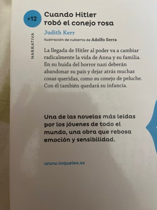 Cuando Hitler robó el conejo rosa