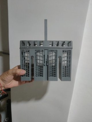 Cesta Cubiertos Lavavajillas Gris
