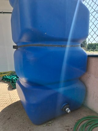 Depósito agua potable 1000L azul