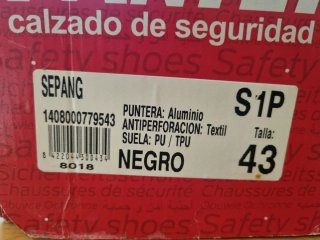 Zapatos Panter SP1 Punta Aluminio