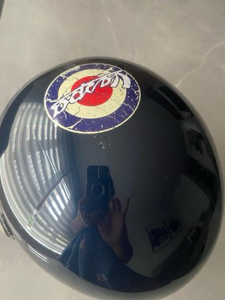 Casco Moto Vespa Azul