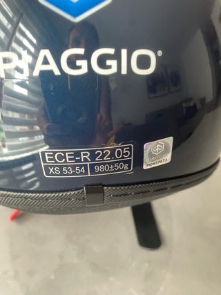 Casco Moto Vespa Azul