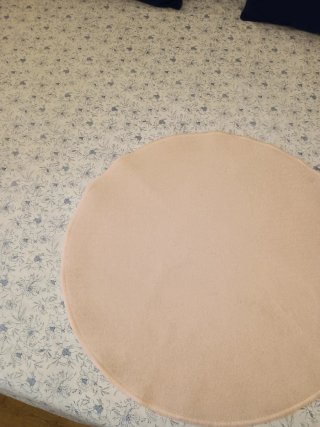 Alfombra redonda rosa Ikea niña 72 CMS de diámetro