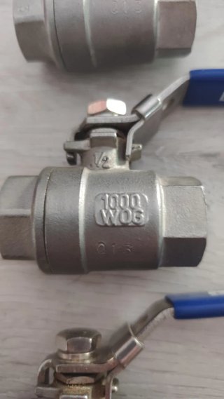 Lote 3 Válvulas Inox MT 1000 WOG 1/2 + 3 Manguitos