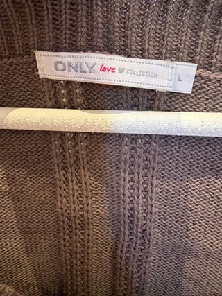 Blusa de punto marrón manga corta top sueter
