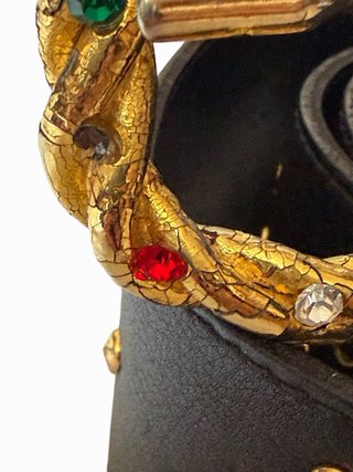Cintura vintage anni 80 strass borchie