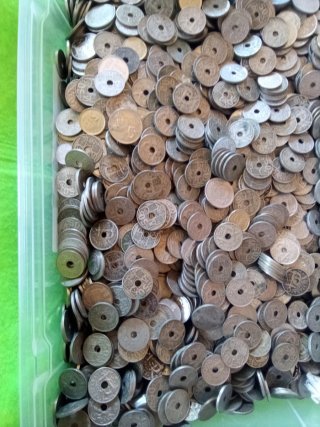 3000 gramos 3 KGS Monedas 50 CTS 1949/1963..
