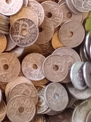 3000 gramos 3 KGS Monedas 50 CTS 1949/1963..
