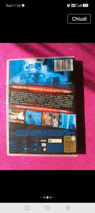 2 DVD Paranormal Activity (Italiano/Inglese)