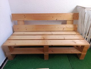 Conjunto Muebles Palets terraza