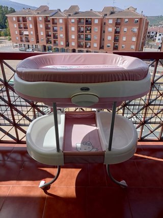 Cambiador bañera bebé Hello Kitty