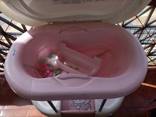 Cambiador bañera bebé Hello Kitty